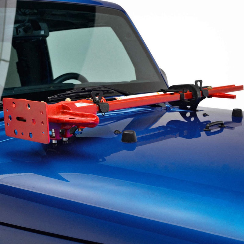 EnRand Hi Lift Jack Mount Hood Hinge/Door Hinge Bracket for Jeep Wrangler 2007-2022 JK JL Unlimited 2/4 Doors - Image 4